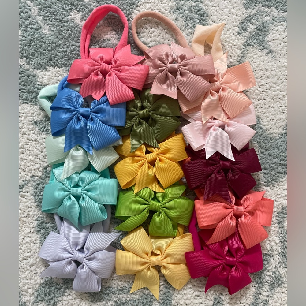 Baby Girl Bows- Variety of Colors Hair accessories hairbands